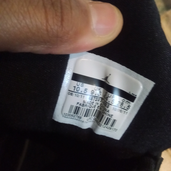 Jordan flight power mens size 10.5 black basketball shoes - Picture 6 of 7